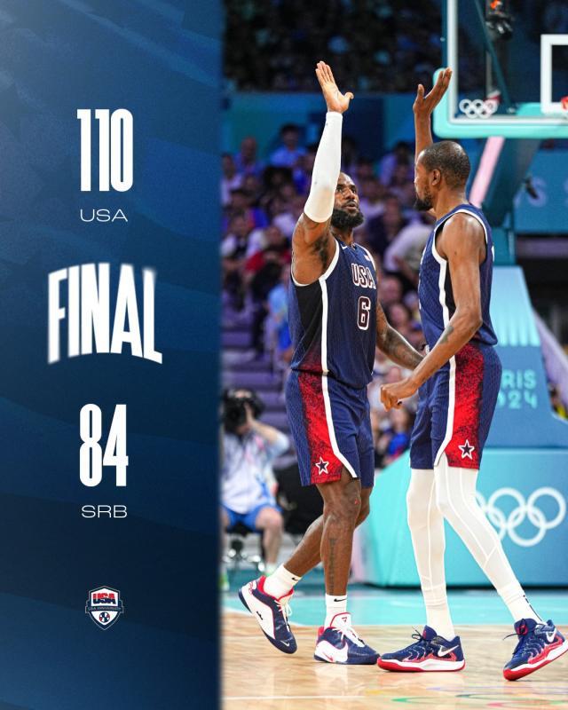 火狐电竞-亮相巴黎大秀肌肉！美国男篮三节摧毁世界亚军